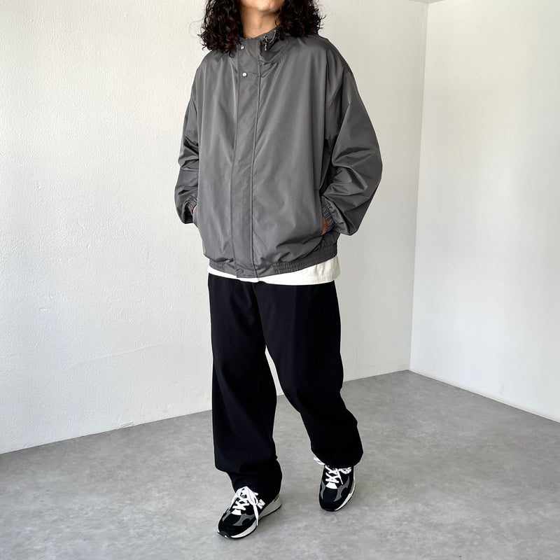loose silhouette nylon mountain parker / charcoal（ルーズ