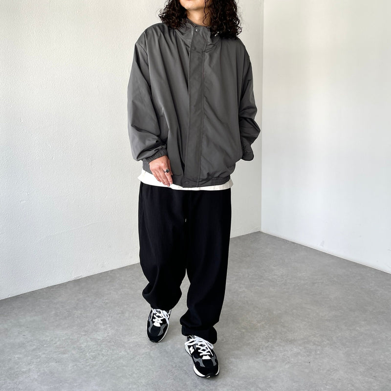 loose silhouette nylon mountain parker / charcoal（ルーズ