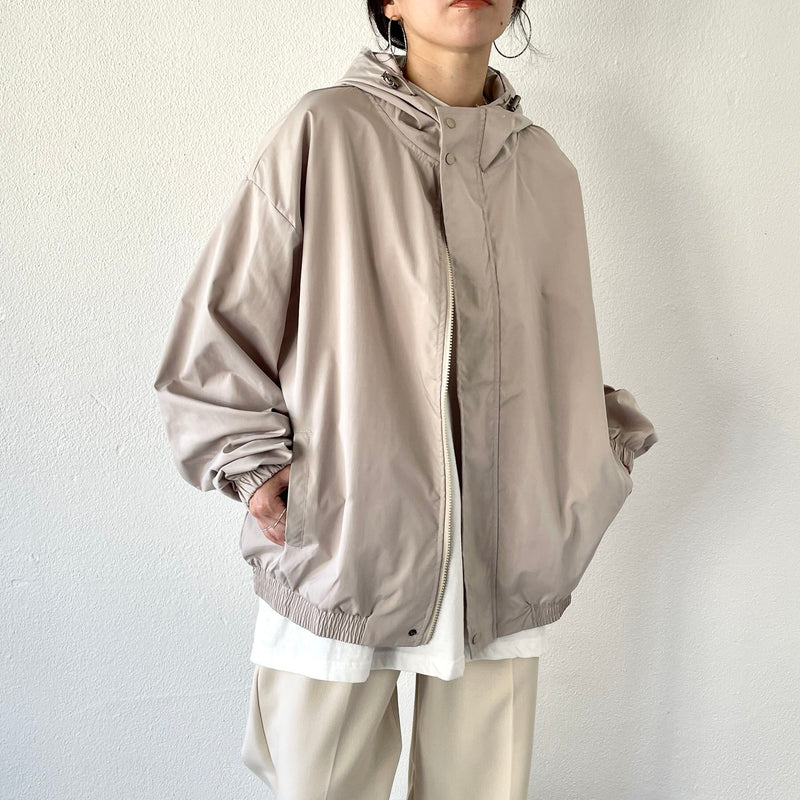 loose silhouette nylon mountain parker / beige（ルーズシルエット