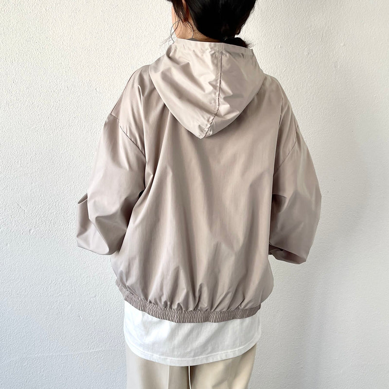 loose silhouette nylon mountain parker / beige（ルーズシルエット 