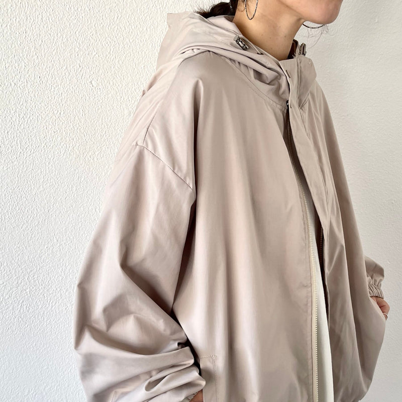 loose silhouette nylon mountain parker / beige（ルーズシルエット