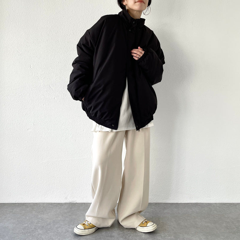 standard fake down blouson / black（スタンダード フェイク ダウン  