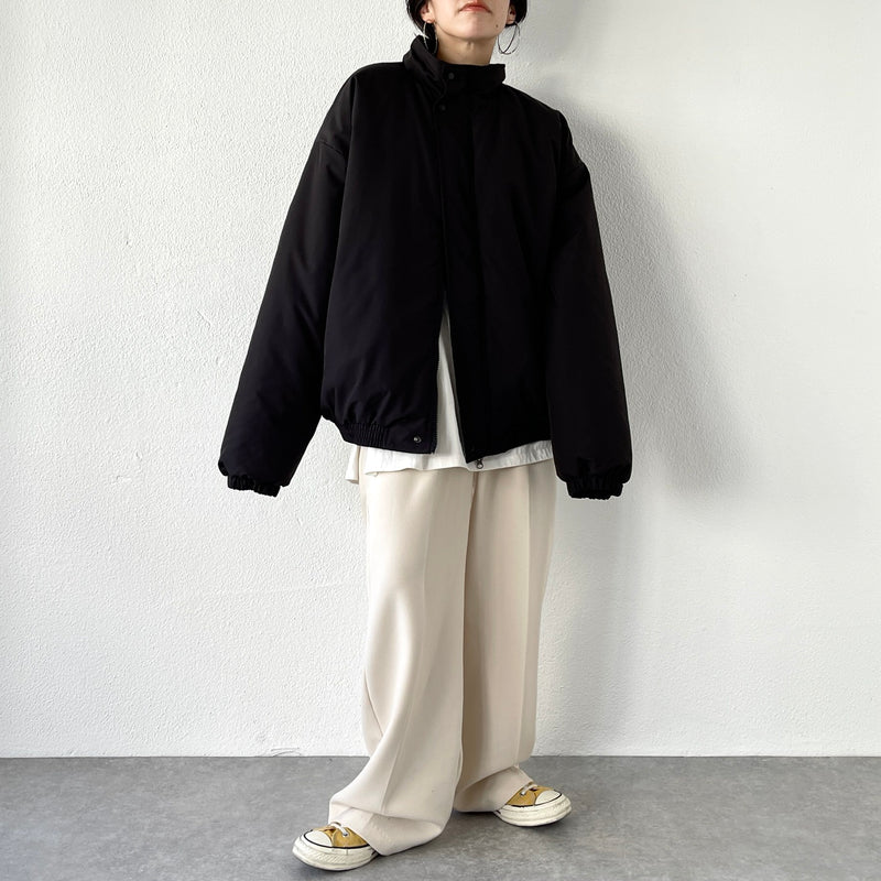 standard fake down blouson / black（スタンダード フェイク