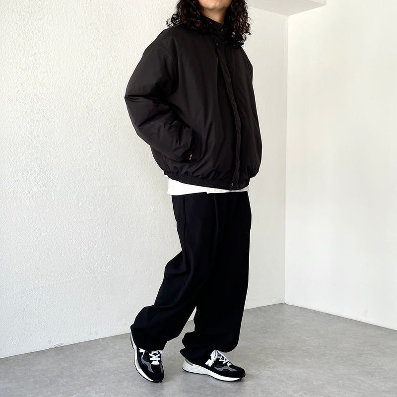 standard fake down blouson / black（スタンダード フェイク ダウン 