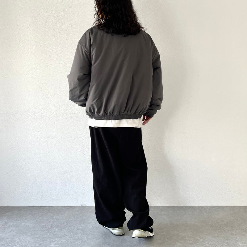 standard fake down blouson / charcoal（スタンダード フェイク