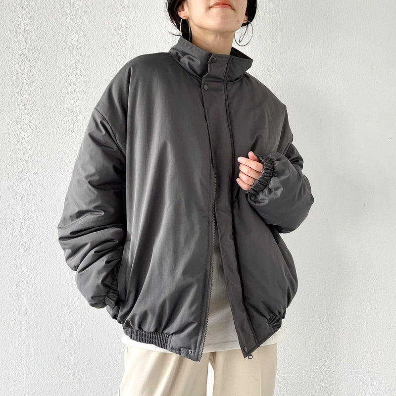standard fake down blouson / charcoal（スタンダード フェイク