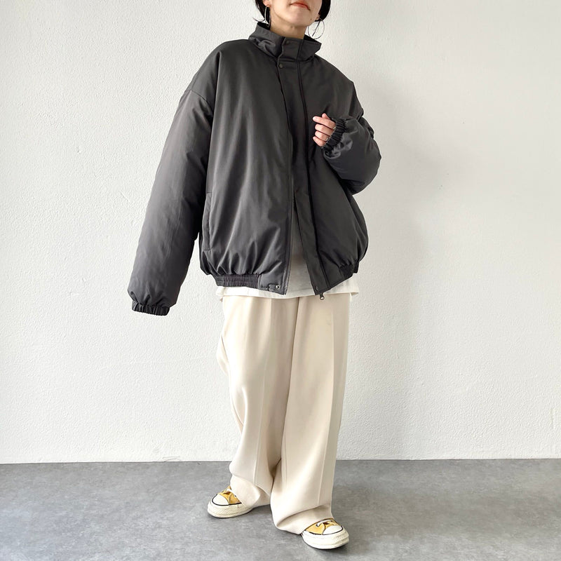 standard fake down blouson / charcoal（スタンダード フェイク  
