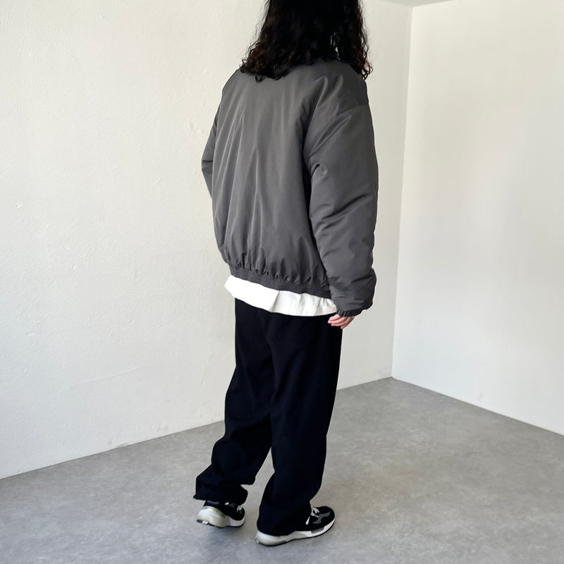 standard fake down blouson / charcoal（スタンダード フェイク 