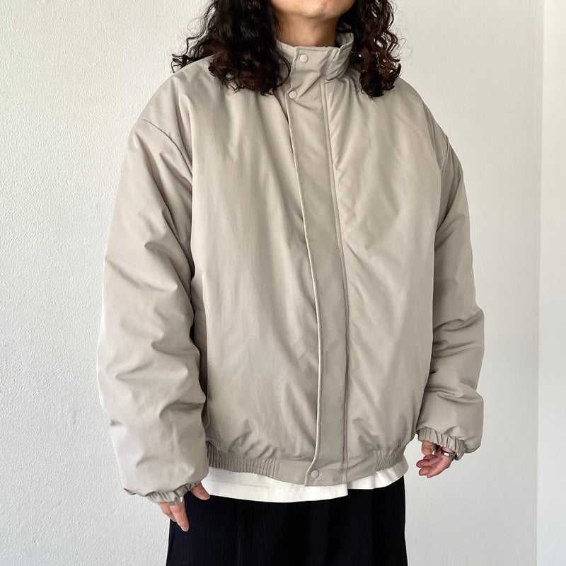 standard fake down blouson / beige（スタンダード フェイク ダウン