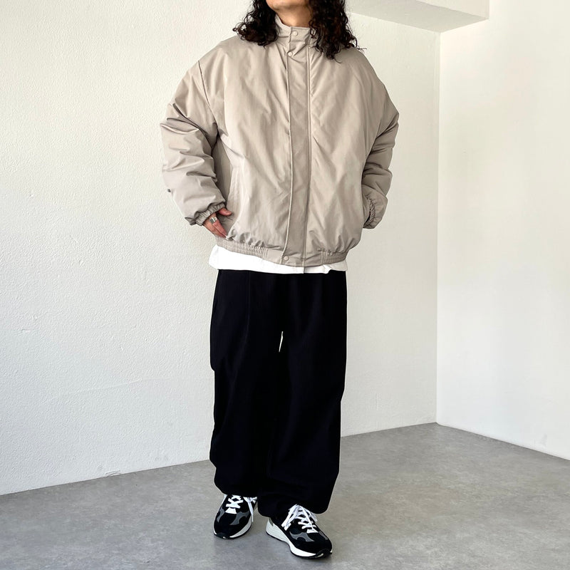 standard fake down blouson / beige（スタンダード フェイク ダウン