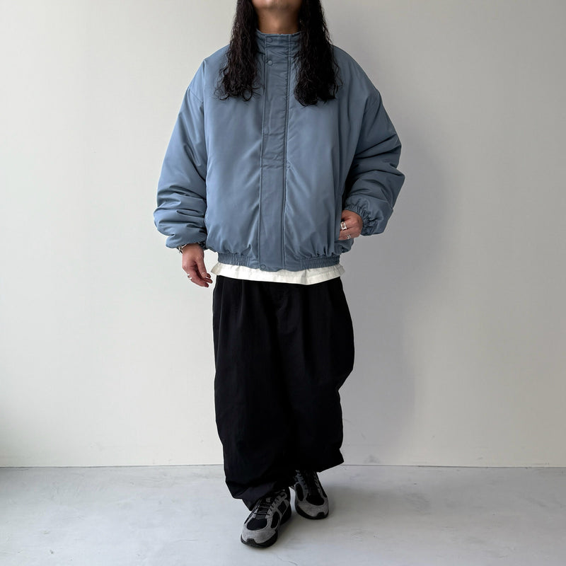 standard fake down blouson / smoky blue（スタンダード フェイク