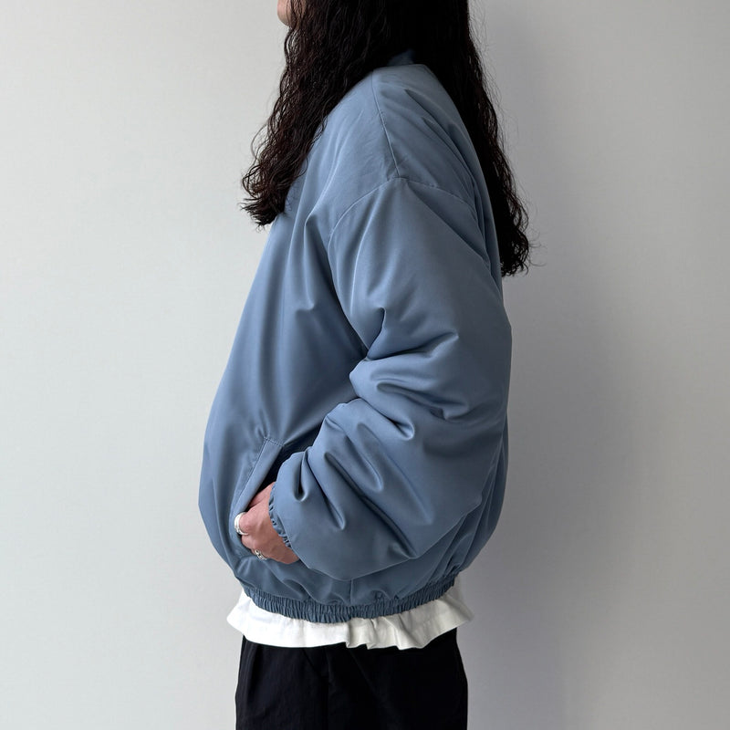 standard fake down blouson / smoky blue（スタンダード フェイク 