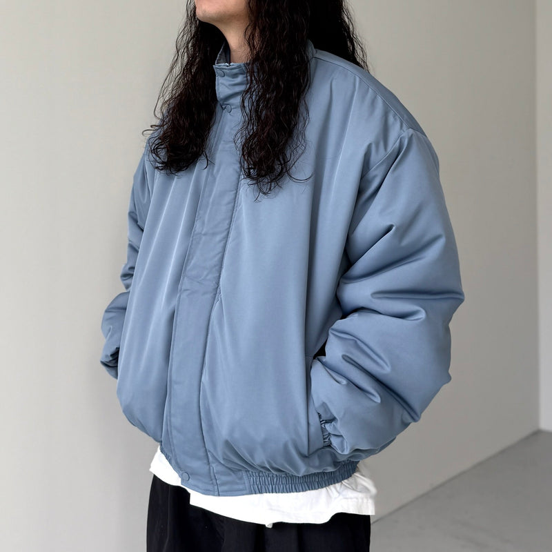 standard fake down blouson / smoky blue（スタンダード フェイク