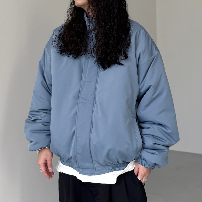 standard fake down blouson / smoky blue（スタンダード フェイク