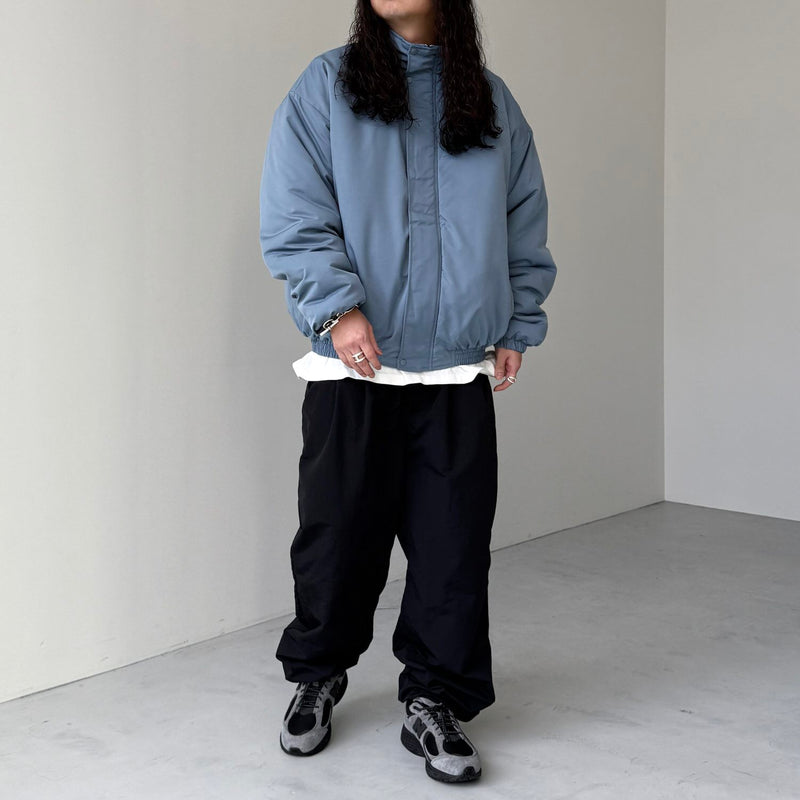 standard fake down blouson / smoky blue（スタンダード フェイク 