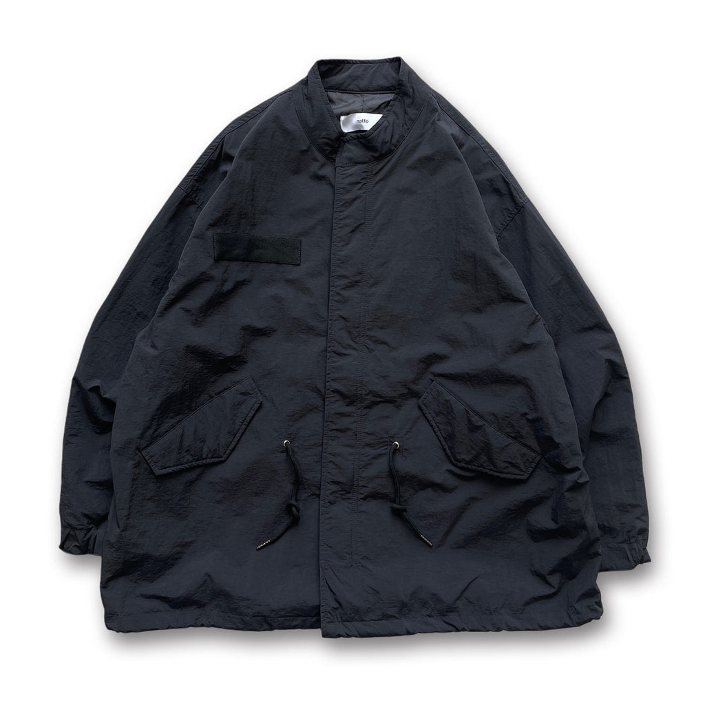 loose silhouette military short mods coat / black（ルーズ