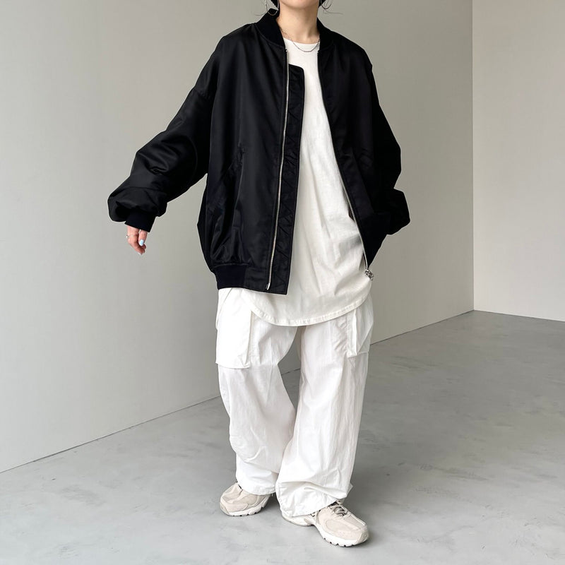 m*i様 試着のみ<natto> perfect silhouette blou perfect silhouette blouson / black(パーフェクトシルエット