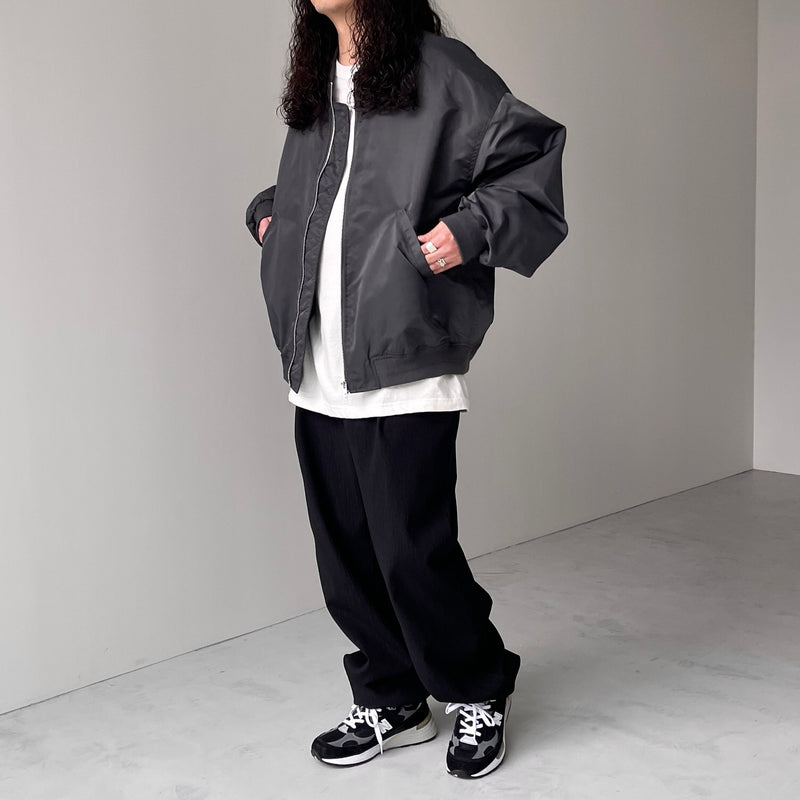perfect silhouette blouson / charcoal（パーフェクトシルエット 