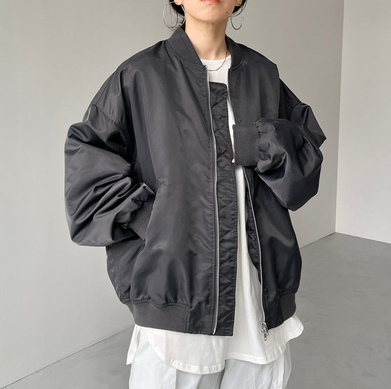 perfect silhouette blouson / charcoal（パーフェクトシルエット