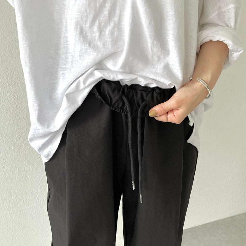 tuck wide pants / black（タックワイドパンツ / ブラック） | natto | ナット 公式オンラインショップ