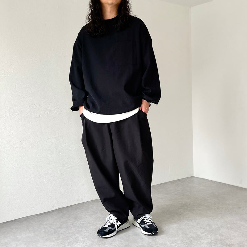 tuck wide pants / black（タックワイドパンツ / ブラック） | natto ...