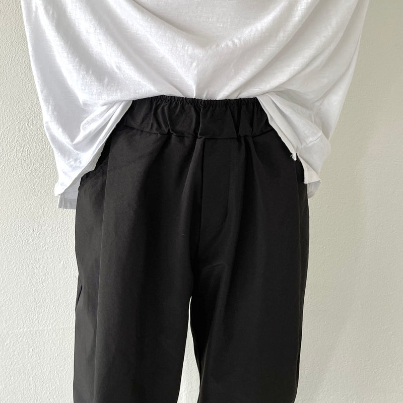 tuck wide pants / black（タックワイドパンツ / ブラック