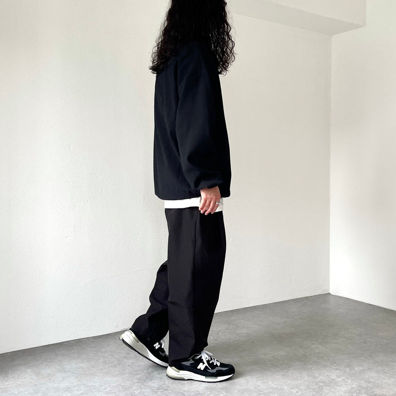 tuck wide pants / black（タックワイドパンツ / ブラック） | natto 