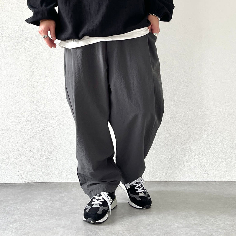 br>値下げしました COLINA DOUBLE TUCK WIDE TAPERED PANTS size