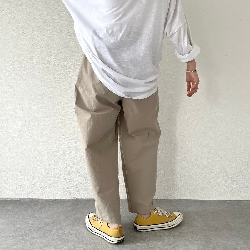 tuck wide pants / beige（タックワイドパンツ / ベージュ） | natto | ナット 公式オンラインショップ