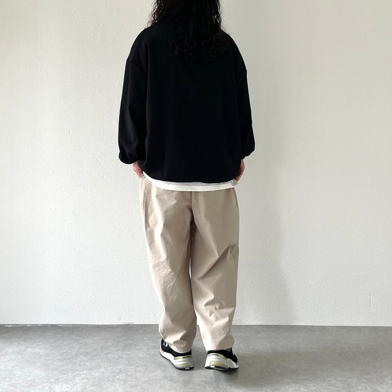 信頼も厚い wide tuck pants ベージュ / beige（タックワイドパンツ / パンツ