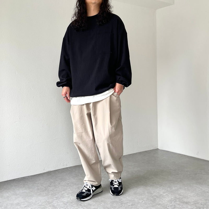 tuck wide pants / beige（タックワイドパンツ / ベージュ） | natto | ナット 公式オンラインショップ