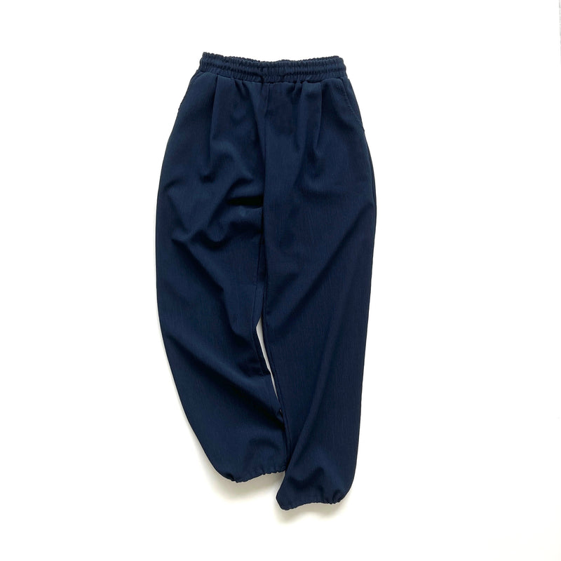 premium slab pants / navyディティール画像