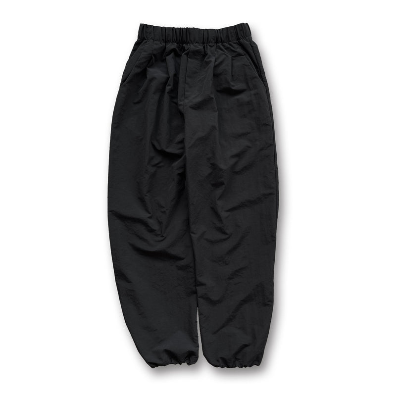 【SAMPLE】loose silhouette nylon pants / blackディティール画像