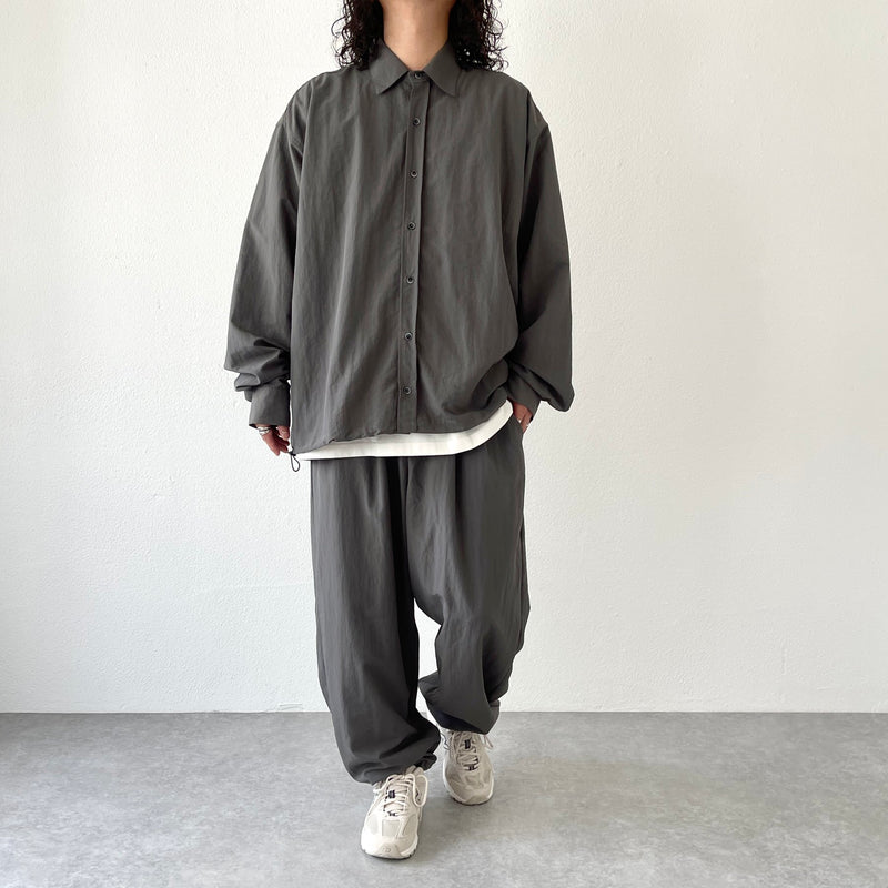 H BEAUTY&YOUTH - NYLON QUIL TING PANTS