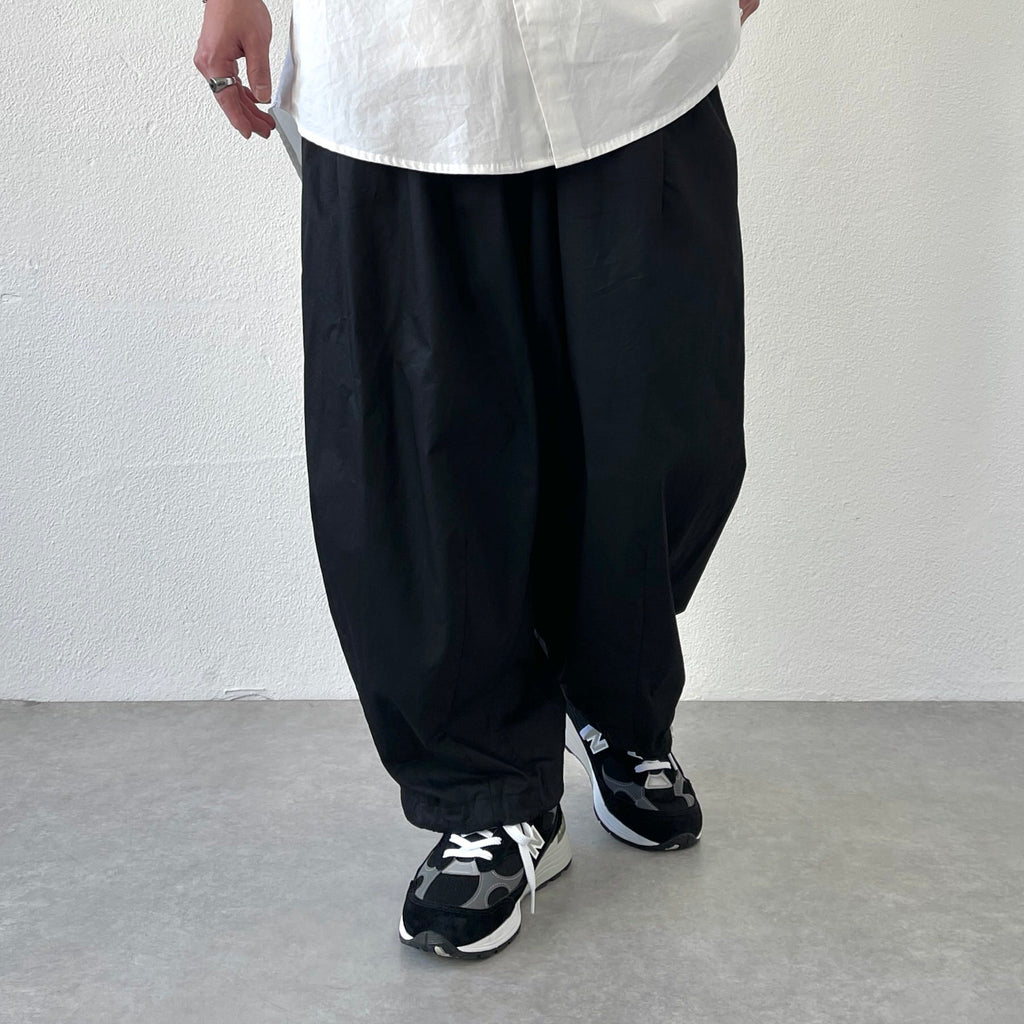 wide silhouette pants / black（ワイドシルエットパンツ / ブラック