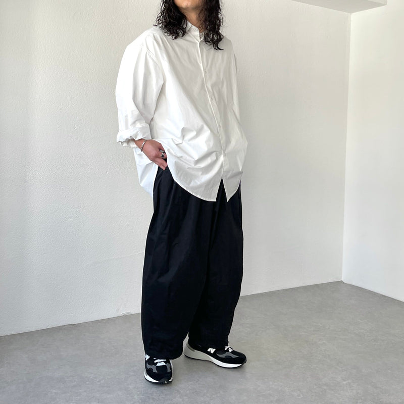 wide silhouette pants / black（ワイドシルエットパンツ
