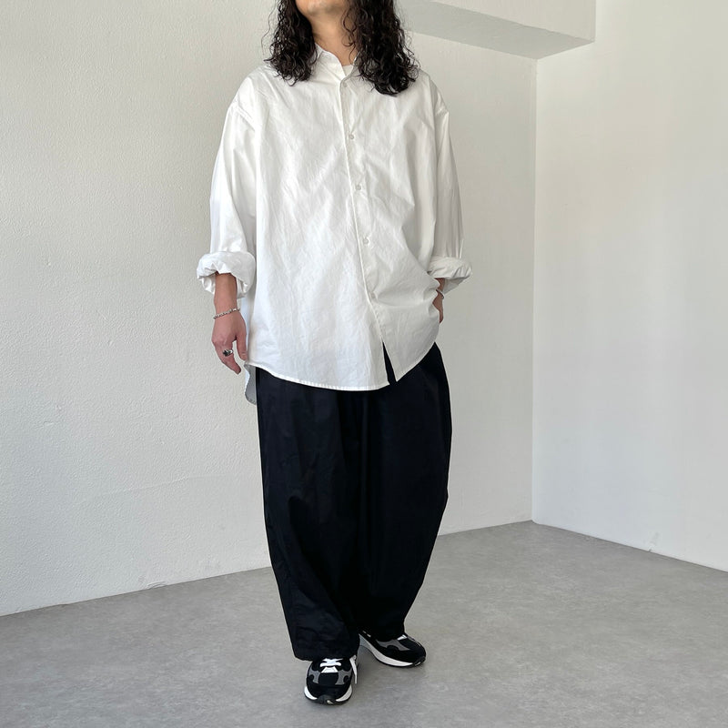 wide silhouette pants / black（ワイドシルエットパンツ