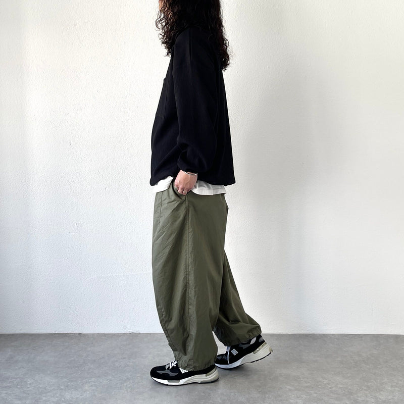 wide silhouette pants / olive（ワイドシルエットパンツ / オリーブ） | natto | ナット 公式オンラインショップ