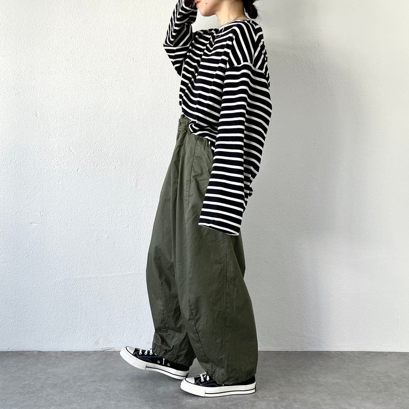 wide silhouette pants / olive（ワイドシルエットパンツ