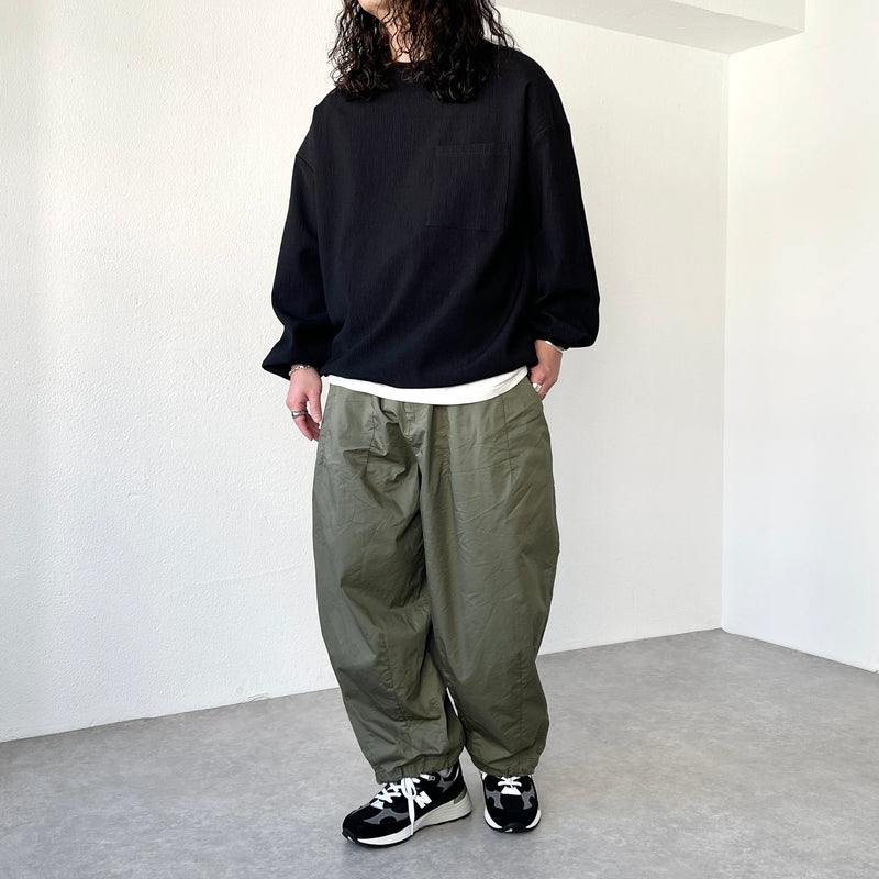 wide silhouette pants / olive（ワイドシルエットパンツ