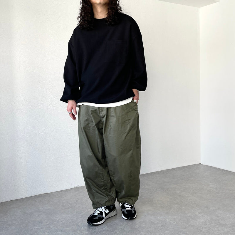 wide silhouette pants / olive（ワイドシルエットパンツ