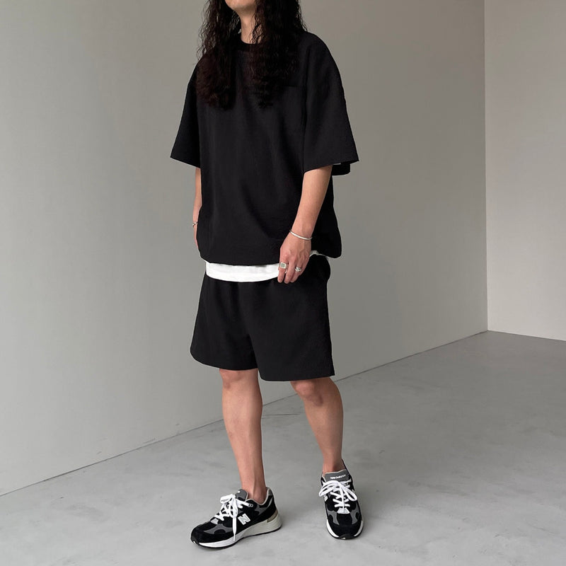 JILTU frill sweat short pantsブラック JILTU frill sweat short pants