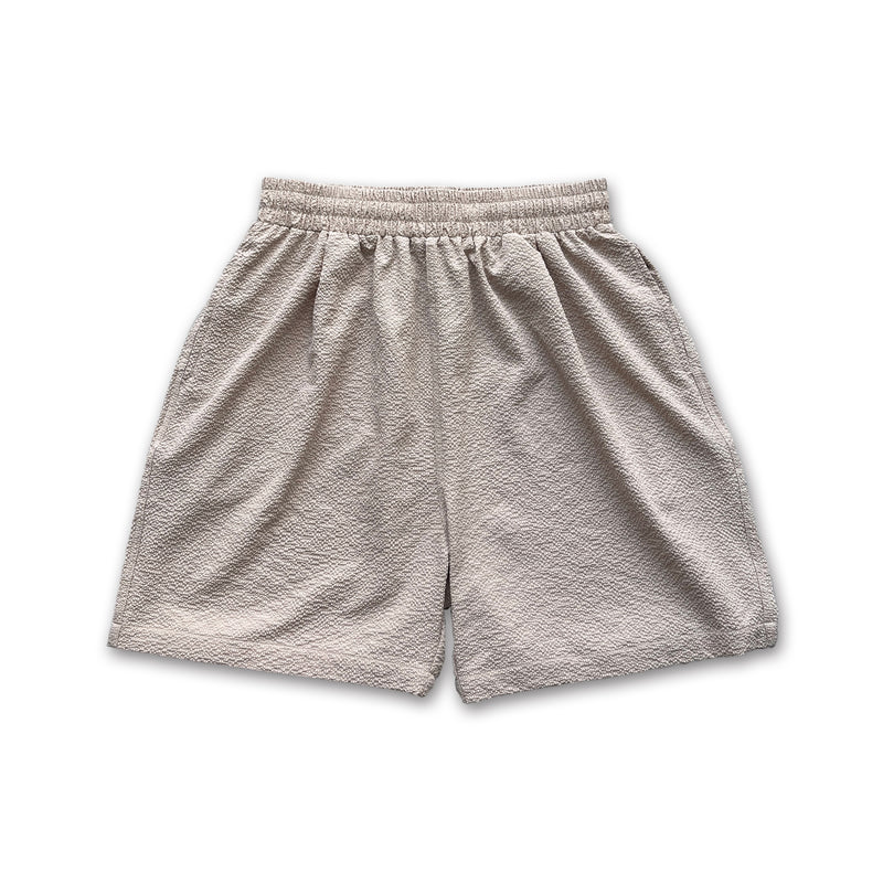 loose silhouette seersucker relax shorts / sand beigeディティール画像