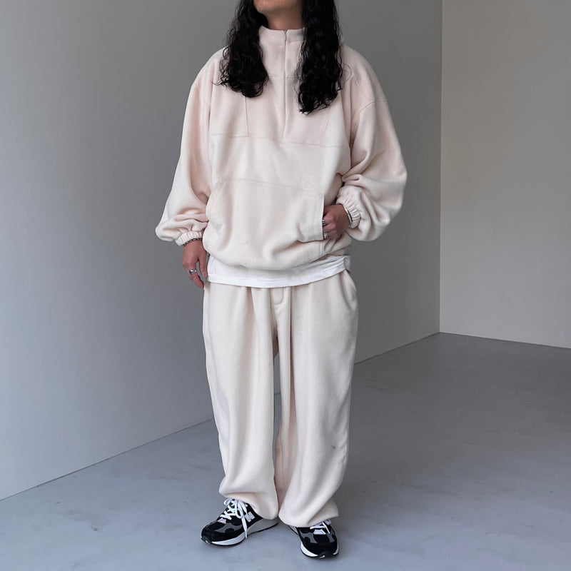 relax silhouette fleece pants / ivory（リラックス シルエット