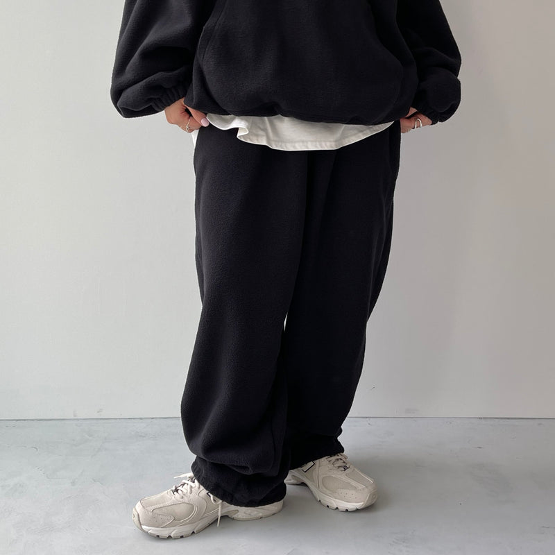 relax silhouette fleece pants / black(リラックス シルエット relax silhouette fleece pants / black(リラックス シルエット