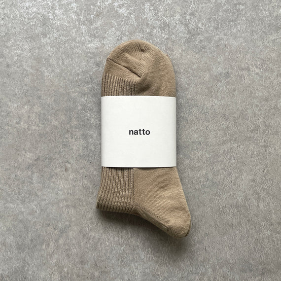 holiday socks / sand beige