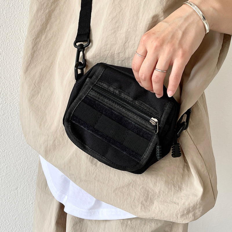 quick pocket mini shoulder bag / black（クイックポケットミニ