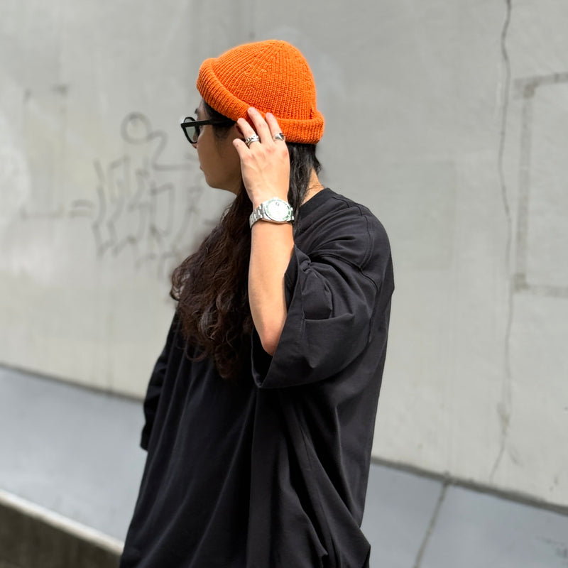 knit beanie / orange（ニットビーニー / オレンジ） | natto | ナット