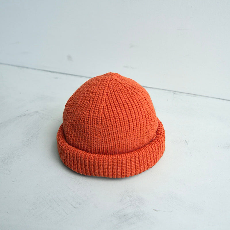 bott beanie orange ニット帽 オレンジ knit beanie / orange（ニットビーニー / オレンジ） | natto | ナット