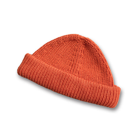 knit beanie / orange